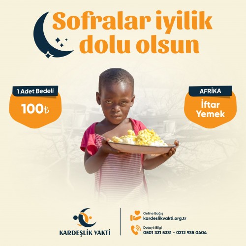 İftar / Yemek Bağışı 1 Adet İftar / Yemek Bağışı 1 Adet